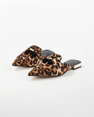 Leopard Tassel Mule | White House Black Market